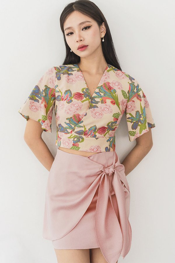 Yuko Kimono Wrap Top (Abundance Fleur)