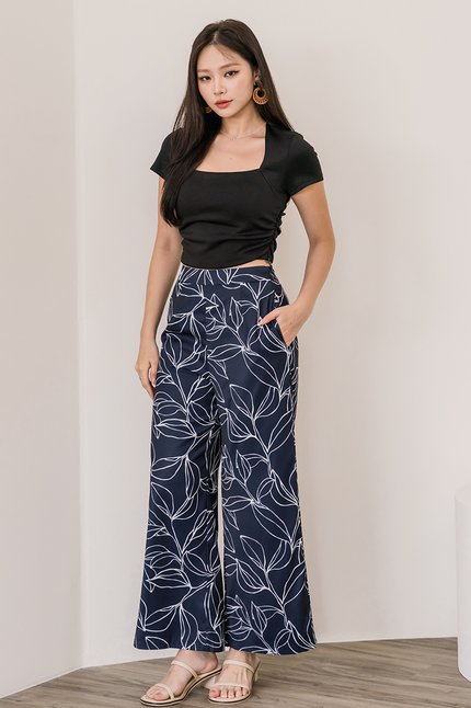 Pearlie Wide Leg Pants - Regular (Midnight Tranquility)