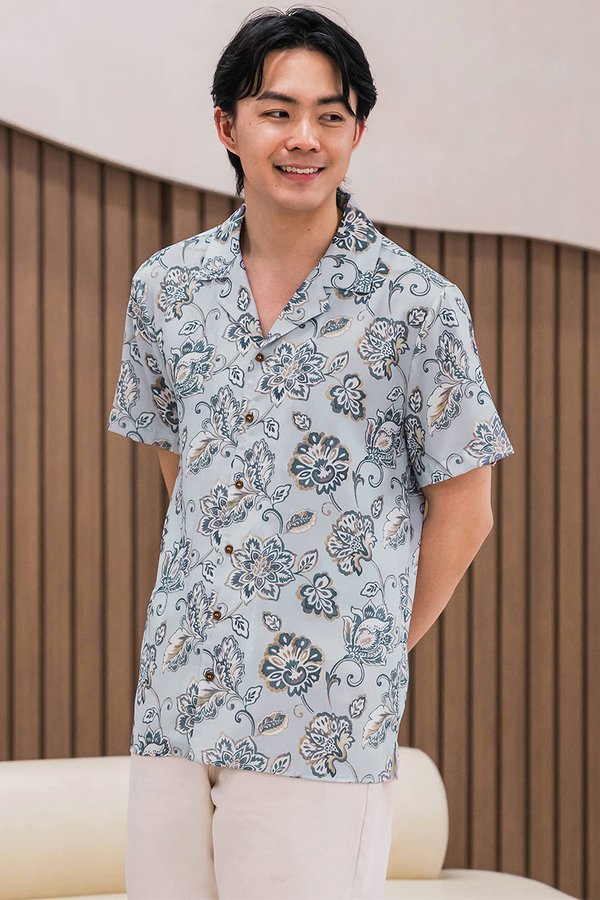 Jayden Collar Shirt V2 (Blue Batik Charms)