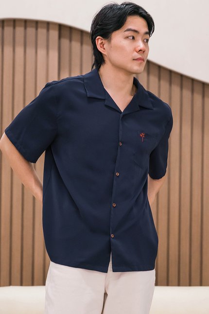 Jordan Collar Shirt (Navy Spring Bloom)