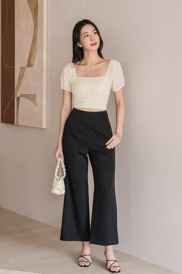 Pearlie Wide Leg Pants - Regular (Black)