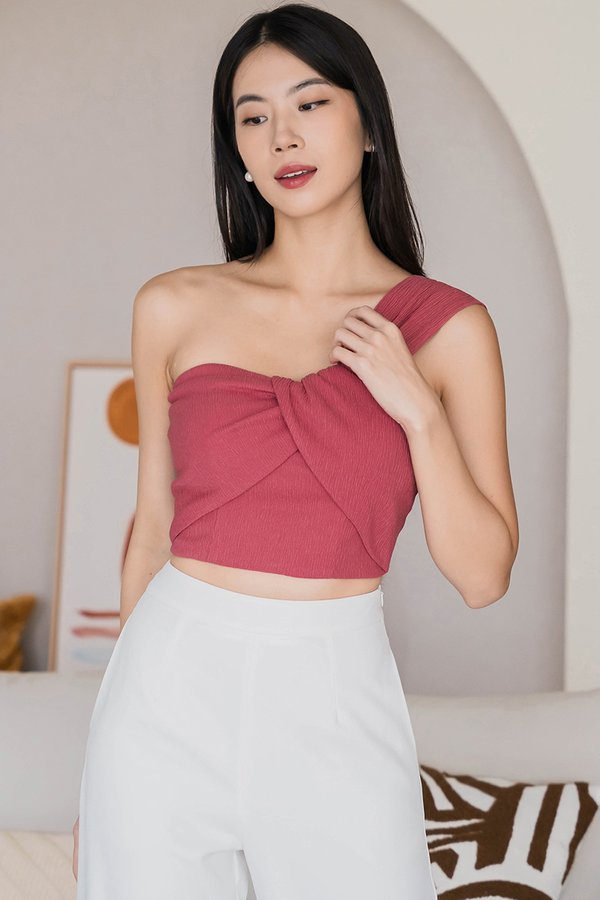 *RESTOCKED 2* Lucia Padded Bustier Toga Top (Cherry Pink)