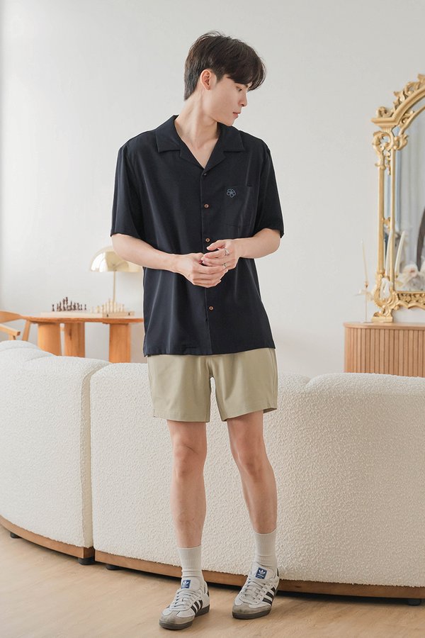 Jordan Oversized Collar Shirt (Midnight Florette)