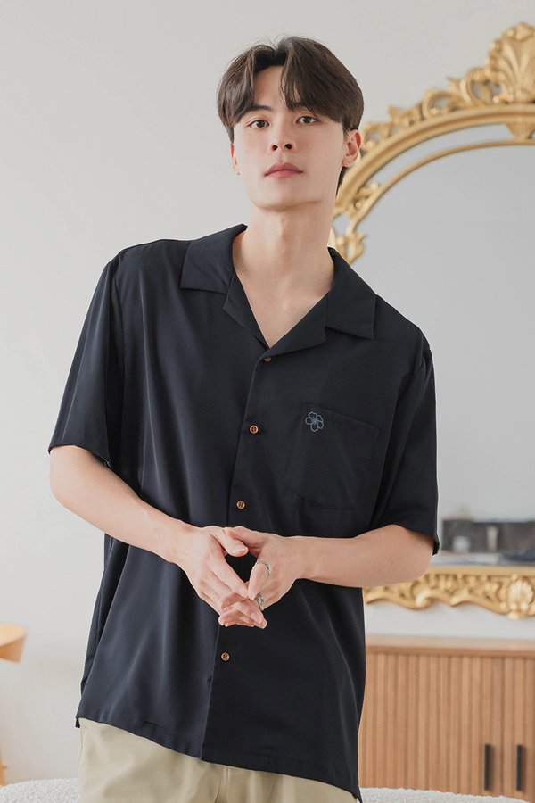 Jordan Oversized Collar Shirt (Midnight Florette)