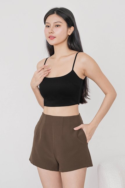 Grace Padded Cami Top (Black)