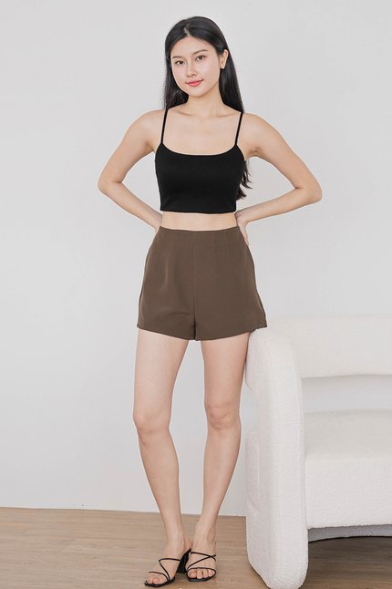 Grace Padded Cami Top (Black)