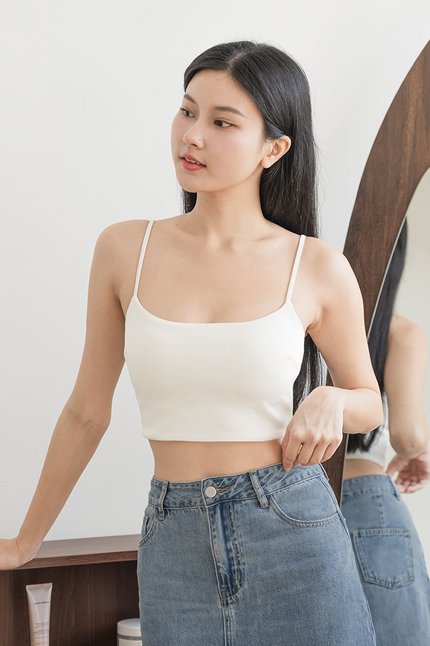 Grace Padded Cami Top (White)