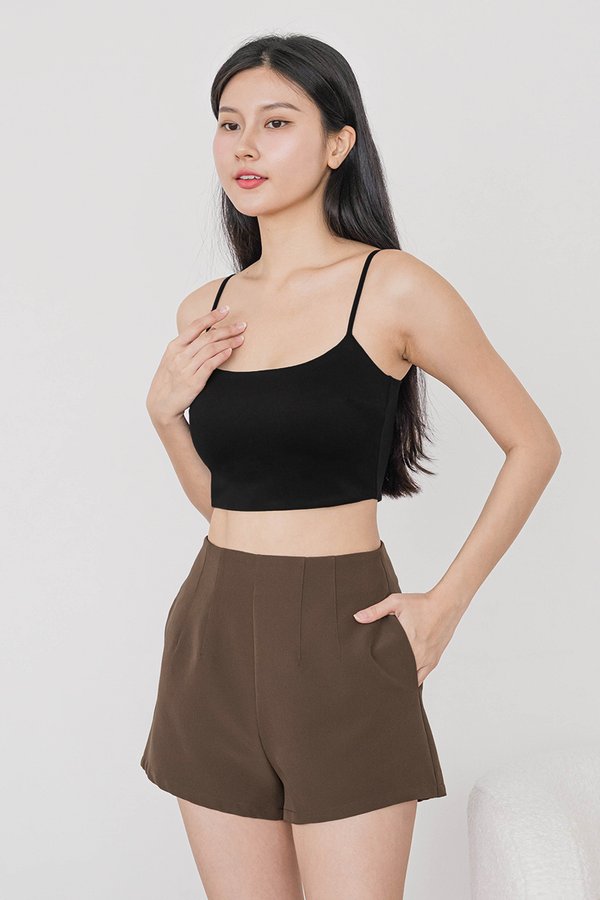 Grace Padded Cami Top (Black)