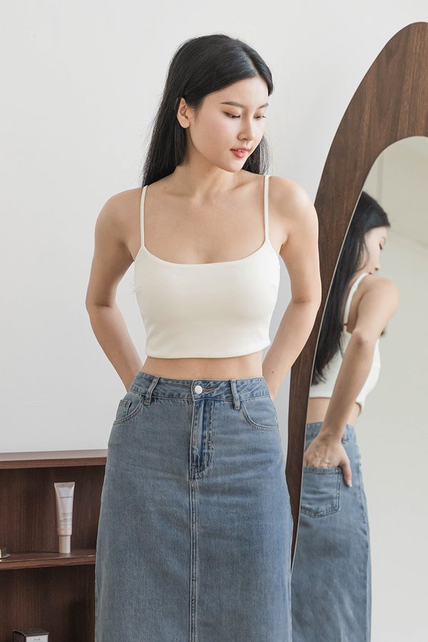 Grace Padded Cami Top (White)