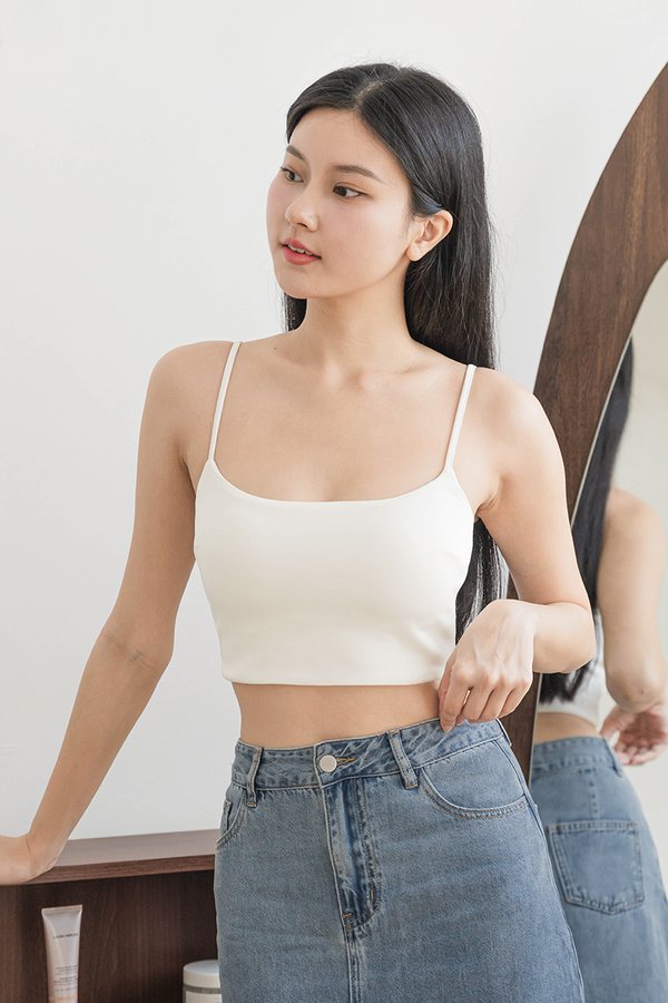 Grace Padded Cami Top (White)