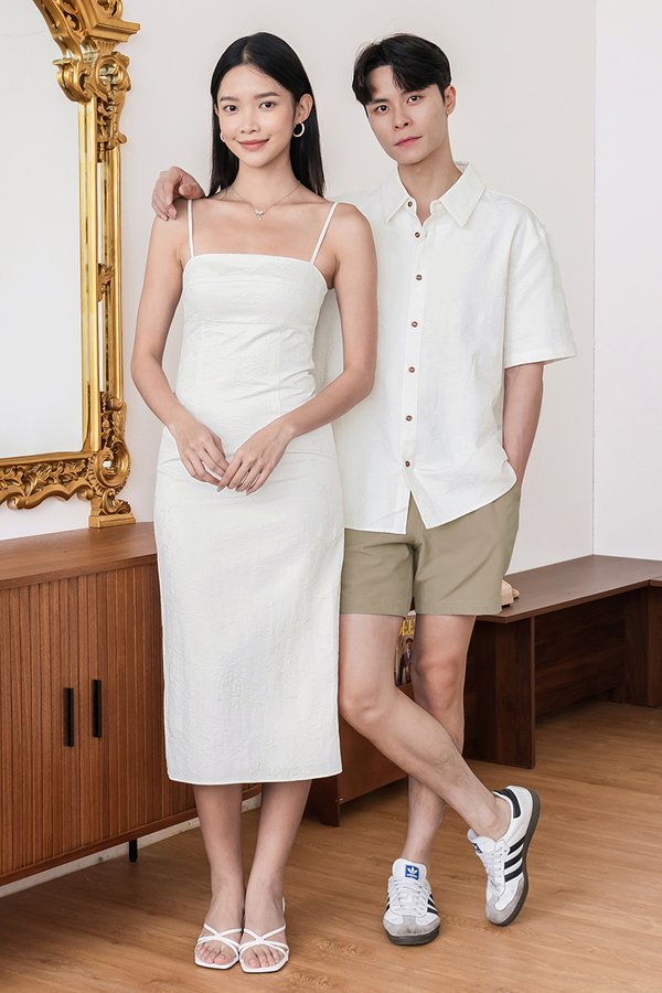 Damian Oversize Collar Shirt (White Orient)