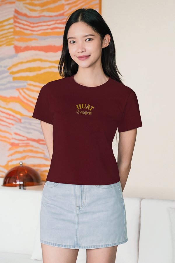 發 HUAT Regular Tee (Maroon)
