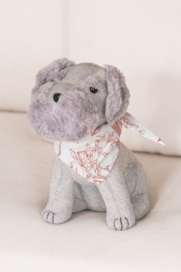 Furbaby Pet Bandana (Brick Red Enchanted Reverie)