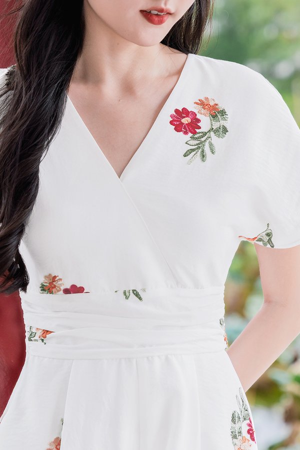 *PREORDER - 20 JAN* Kara Kimono Wrap Flare Romper (Prosperous Florals)