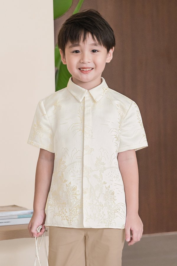 Kids 满 Man Collar Shirt (Golden Treasures)