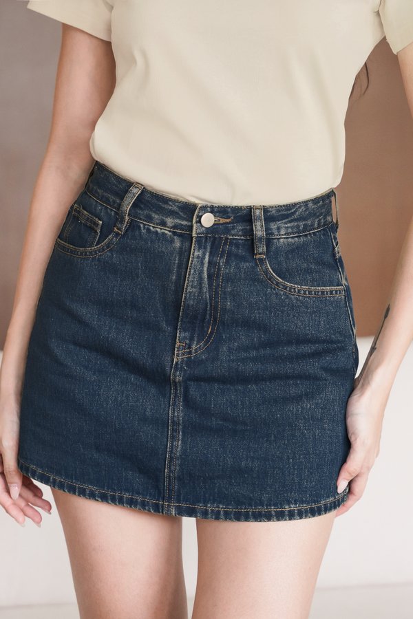 Sebeth Denim Skorts (Vintage Wash)