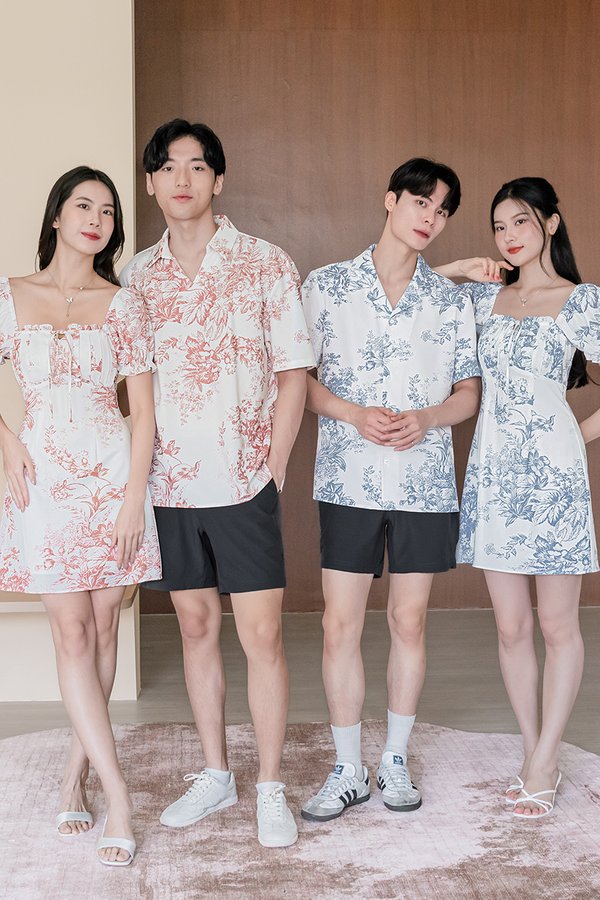 Jovene Padded Pleat Front Dress V2 (Sienna Earthy Bliss)