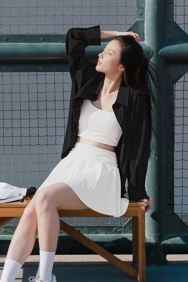 Eden UV50+ Button Oversize Shirt (Black)