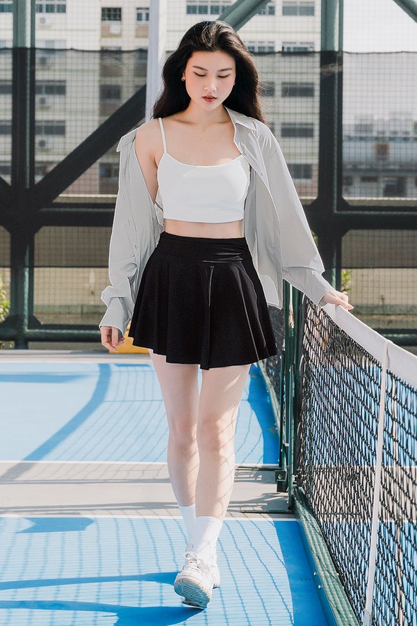 Eden UV50+ Button Oversize Shirt (Light Grey)