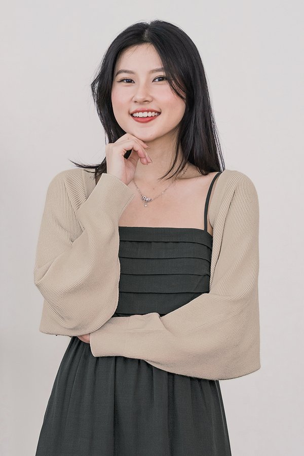 Lindy Slouchy Cardigan (Light Taupe)