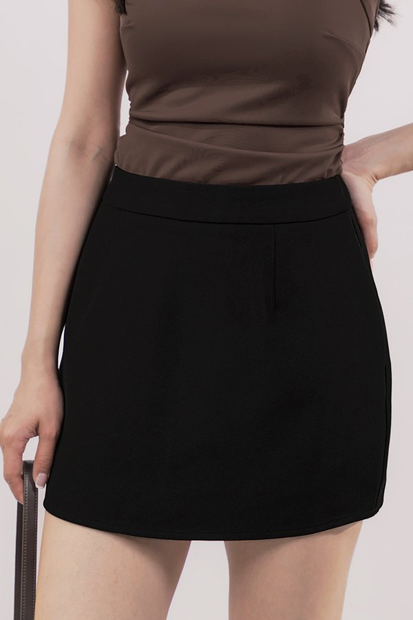 Tasmin Basic A-Line Skorts (Black)