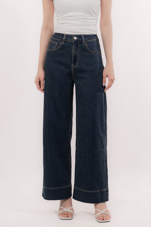 *PREORDER ETA 17 Jun* Kelly Wide Leg Denim Pants - Regular (Vintage Wash)