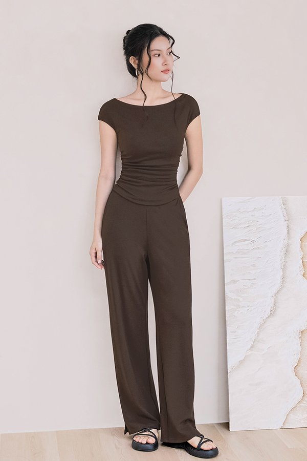 Adelyn Lounge Pants - Petite (Coffee)