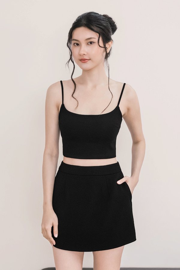 Grace Padded Cami Top V2 (Black)