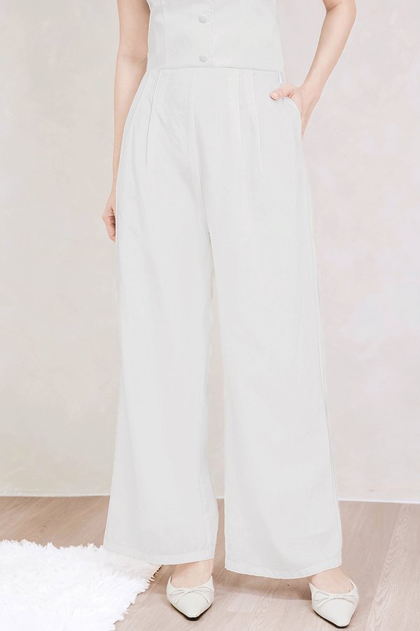 Noah Tencel Wide Leg Pants V2 - Regular (White)